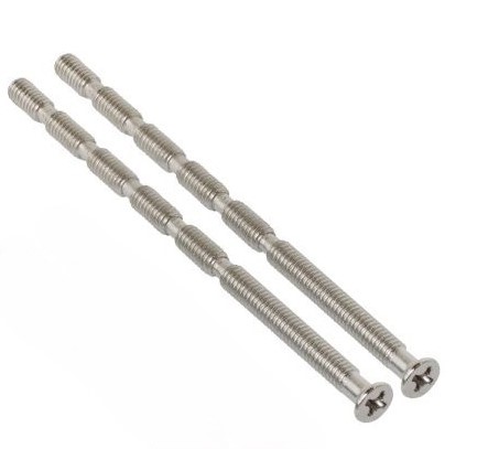 Skrūve rokturim MP, 110mm, 4mm, dzelzs, 2gab.