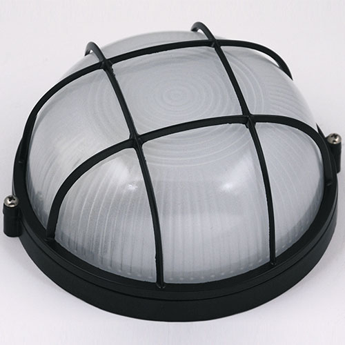 Gaismeklis saunai E27, Horoz, ARARAT, 60W, IP54, melns, alumīnijs