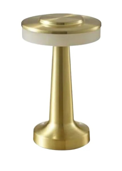 Lampa galda LED, Horoz, PRONTO 3CCT, 2W, zelta, ar akumulatori
