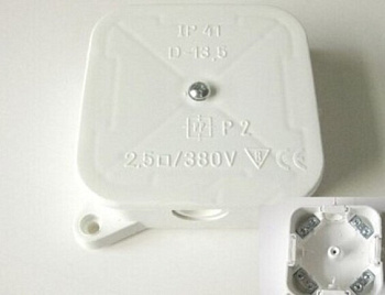 Nozarkārba, PP, P2, IP41, ar klemmēm, v/a, 4x2.5mm2