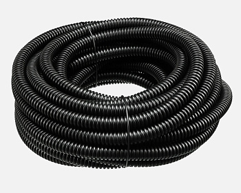 Pipe corrugated, black, with a wire, 25mm, 750N, (50)