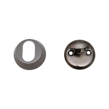 Escutcheon for doors MP, MUZ-35-13, Scandinavian, MBN(graphite), zinc