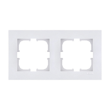 Frame EXEN, KARELL, 2-socket, white