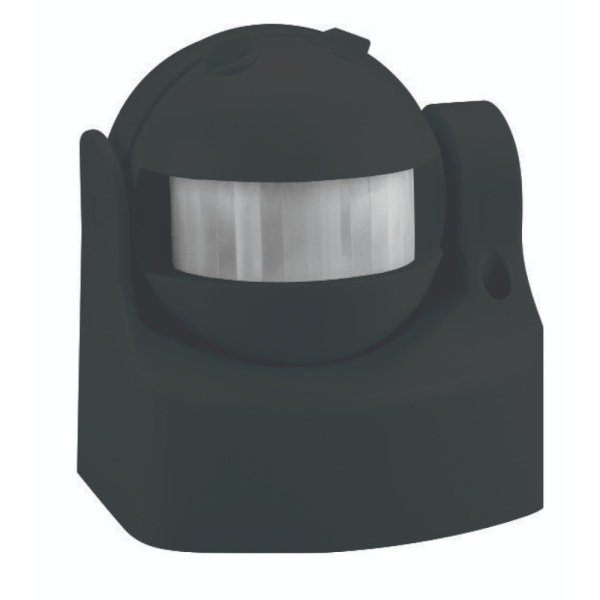 Sensors Horoz, LINEA, 1000W, IP44, melns, 8m MAX, 10/2000Lux, 5s-8min