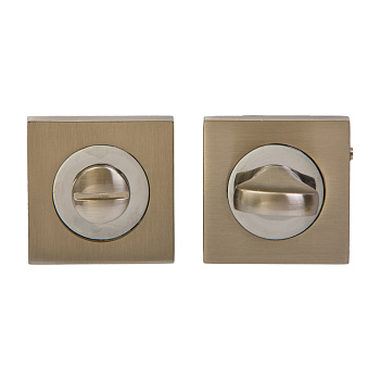 Escutcheon for doors MP, MUZ-15-WC, with knob, all locks, SN/CP(matt/shiny chrome), zinc
