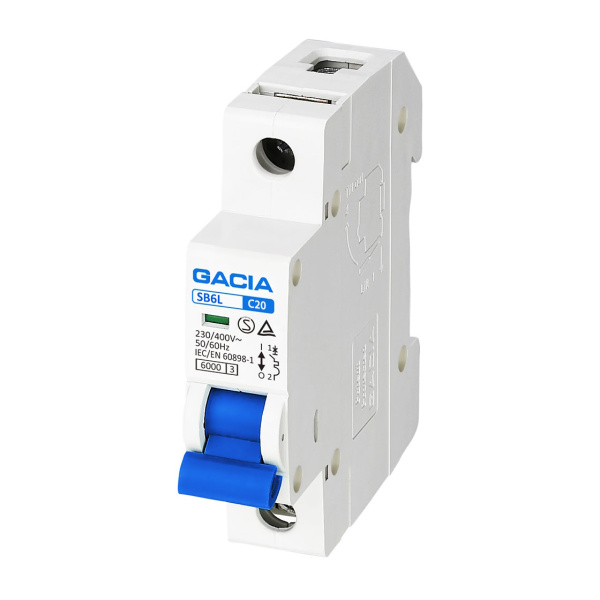 Automātiskais slēdzis GACIA, 6kA, 1C, 20A, (12)