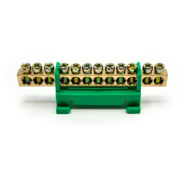 Spaile DIN VEXEN, 16A, 1, 12-viet., 16 mm, a/z, zaļš, (5)