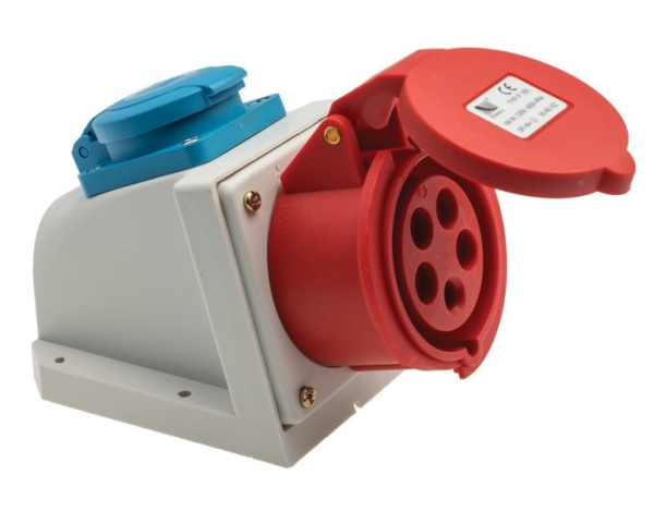 Rozešu bloks ar vāku 16A, 3P+5P, IP44, v/a
