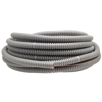 Труба гофрирована серая, с тросиком, 20mm, 320N, (15m)