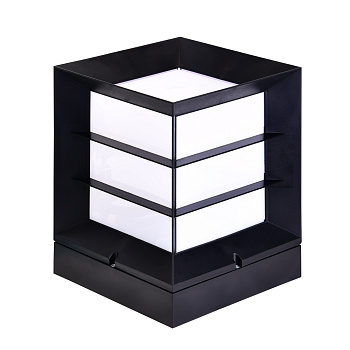 Lampa dārza E27, Horoz, PRIZMA, IP54, melna, (8)