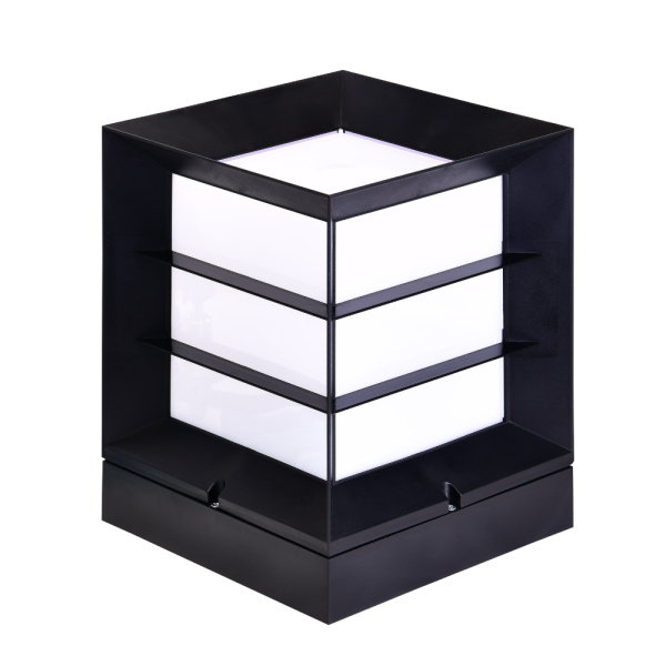 Lampa dārza E27, Horoz, PRIZMA, IP54, melna, (8)