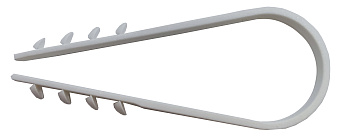 Dibel-klamber BP, valge, 8-28mm, (100)