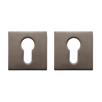 Escutcheon for doors MP, MUZ-40-PZ, for a cylinder, all locks, MBN(graphite), zinc