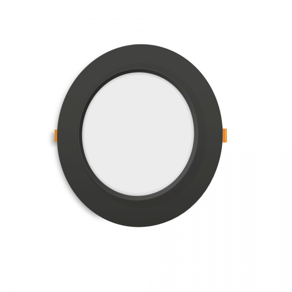 Panelis LED, Horoz, ALEXIS, 12W, 1050lm, 3CCT, IP20, melns