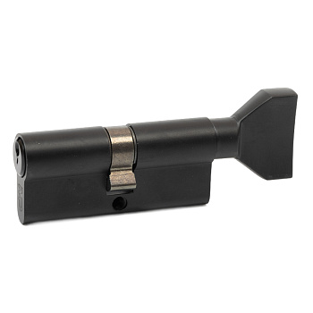 Cylinder for doors MP, MCI-35-35-Z-WC, with knob, black, 70mm, 5 keys, zinc, English