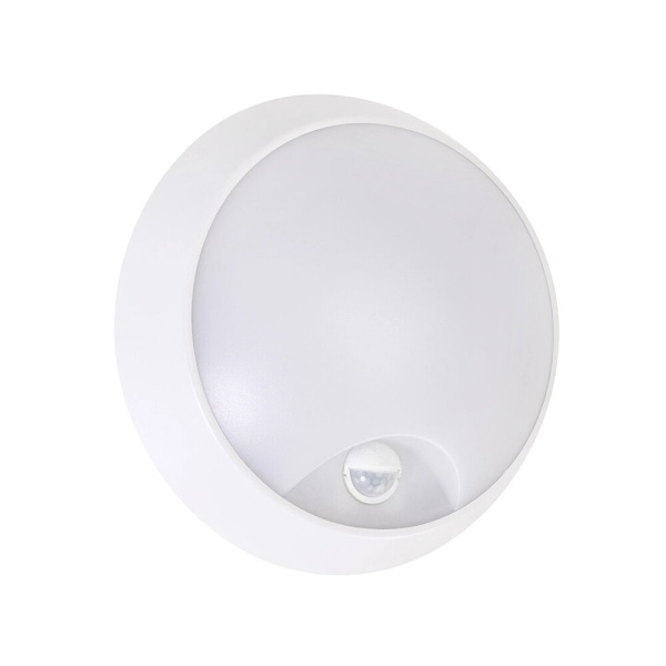 Plafons LED, Horoz, SORENTO, 20W, 1600lm, 3CCT, IP54, balts, ar MIC sensoru, plastmasa