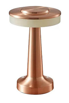 Lampa galda LED, Horoz, PRONTO 3CCT, 2W, rozā zelts, ar akumulatori
