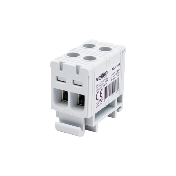 Spaile korpusā VEXEN, 2x2.5-16mm2, pelēks, (14)
