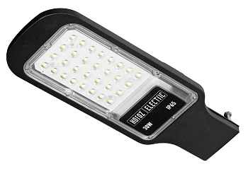 Ielu apgaismojums LED, Horoz, TEXAS, 30W, 3400lm, 6400K, IP65, melns