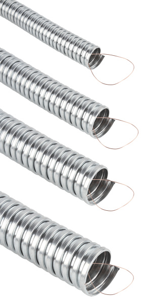 Caurule gofrēta metāla Mutlusan, ar trosīti, 29mm, (25m)