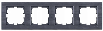 Рамка EXEN, COMFORT, 4-местн., MAGNETIC GRAY