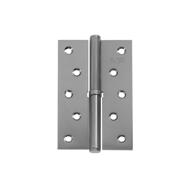 Eņģe durvju, MP, MEN-125-R-FH, SN(matēts hroms), 5, dzelzs, labā