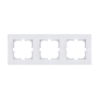 Frame EXEN, KARELL, 3-socket, white