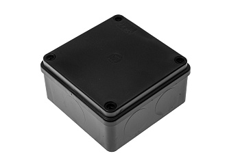 Harukarbid S-BOX, IP65, must, pinnapealne, 100x100x50mm, UV