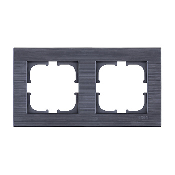 Frame EXEN, COMFORT, 2-socket, MAGNETIC GRAY