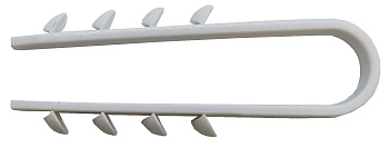 Dibel-klamber BP, valge, 3-13mm, (100)