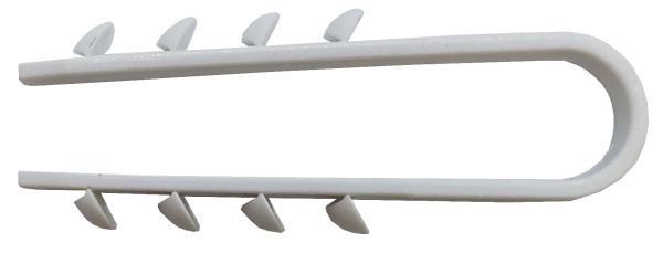 Dibelis-apskava BP, balta, 3-13mm, (100)