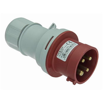 Plug 16A, 3P+E, IP44