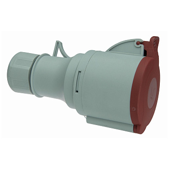 Socket with cover 32A, 3P+N+E, IP44