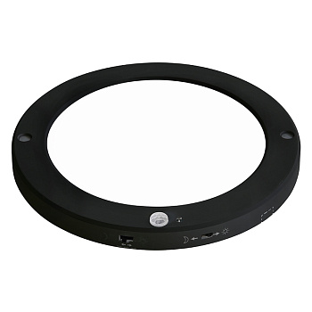 Панель LED, Horoz, MARTHA, 18W, 1530lm, 3CCT, IP20, черный, с Photo&PIR сенсором, универсальная