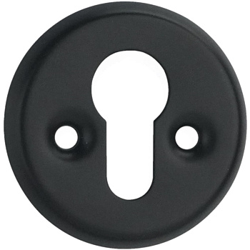 Escutcheon for doors MP, MUZ-06-PZ, for a cylinder, Scandinavian, black