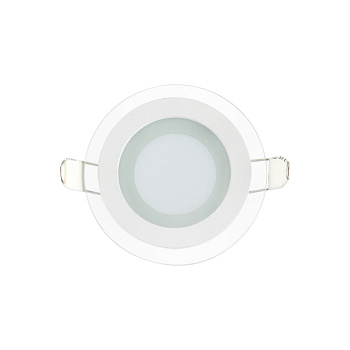 Panelis LED, Horoz, CLARA, 6W, 480lm, 4200K, z/a, stikls