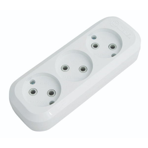 Rozešu  bloks Makel, 3-viet., b/z, balts