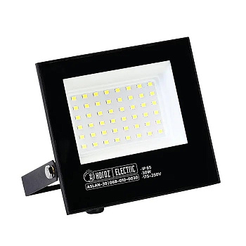 Прожектор LED, Horoz, ASLAN, 30W, 3380lm, 4200K, IP65, черный, алюминий, (16)