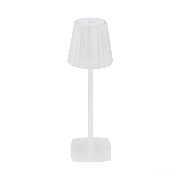 Lampa galda LED, Horoz, MERIDA, 3W, dimmējama, 80lm, 3CCT, IP20, balts, ar akumulatori USB / TYPE-C,