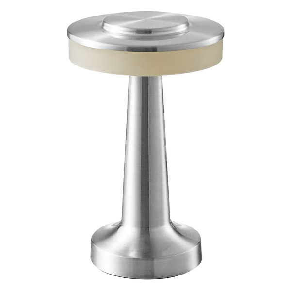 Lampa galda LED, Horoz, PRONTO 3CCT, 2W, sudraba, ar akumulatori
