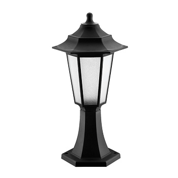 Lampa dārza E27, Horoz, BEGONYA, IP44, melna, (12)