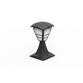 Dārza lampa E27, Horoz, YONCA, IP44, melna, (18)