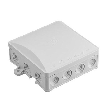 Junction box IP54, gray, surface, 90x90x40mm