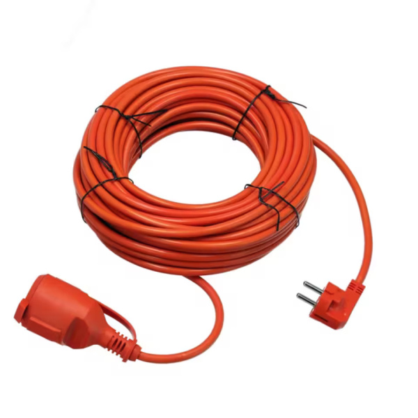Pagarinātājs Horoz, 1-viet., 50m, a/z, IP44, oranža, 3x1.5mm