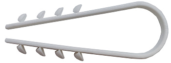 Dibel-klamber BP, valge, 6-20mm, (100)
