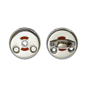 Escutcheon for doors MP, MUZ-06-WC, with knob, Scandinavian, CP(shiny chrome)