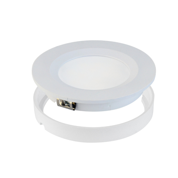 Panelis LED, Horoz, LUNA, 3W, 210lm, 4200K, IP20, balts, iebūvējamā, (100)