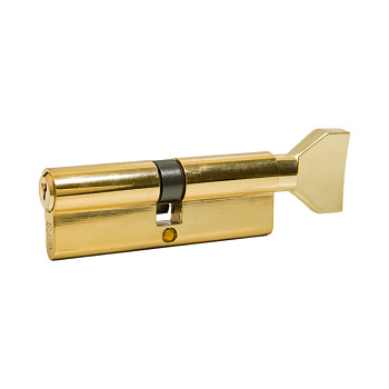 Cylinder for doors MP, MCI-45-45-Z-WC, with knob, BP(brass), 90mm, 5 keys, zinc, English
