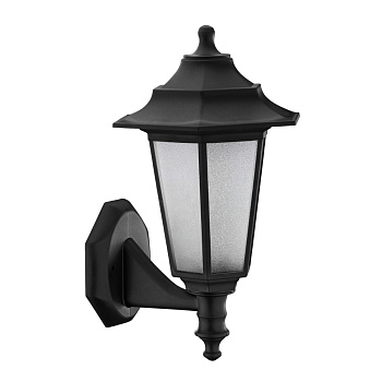 Lampa dārza E27, Horoz, BEGONYA, IP44, melna, (12)